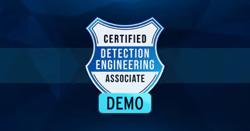 Image of the Certified Detection Engineering Associate DEMO course